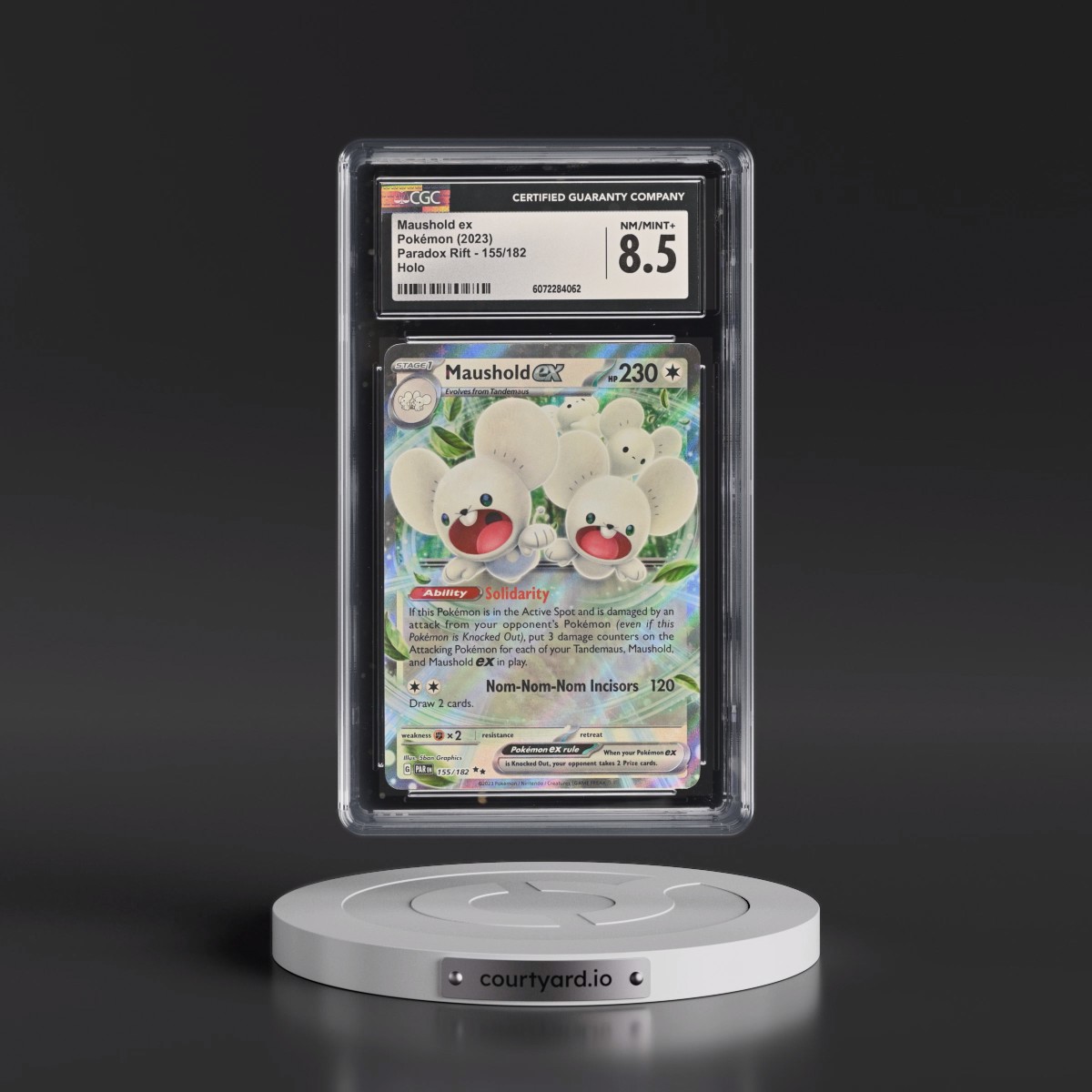 2023 Paradox Rift - PAR EN #155/182 Maushold ex - Holo (CGC 8.5 NM-MT+)