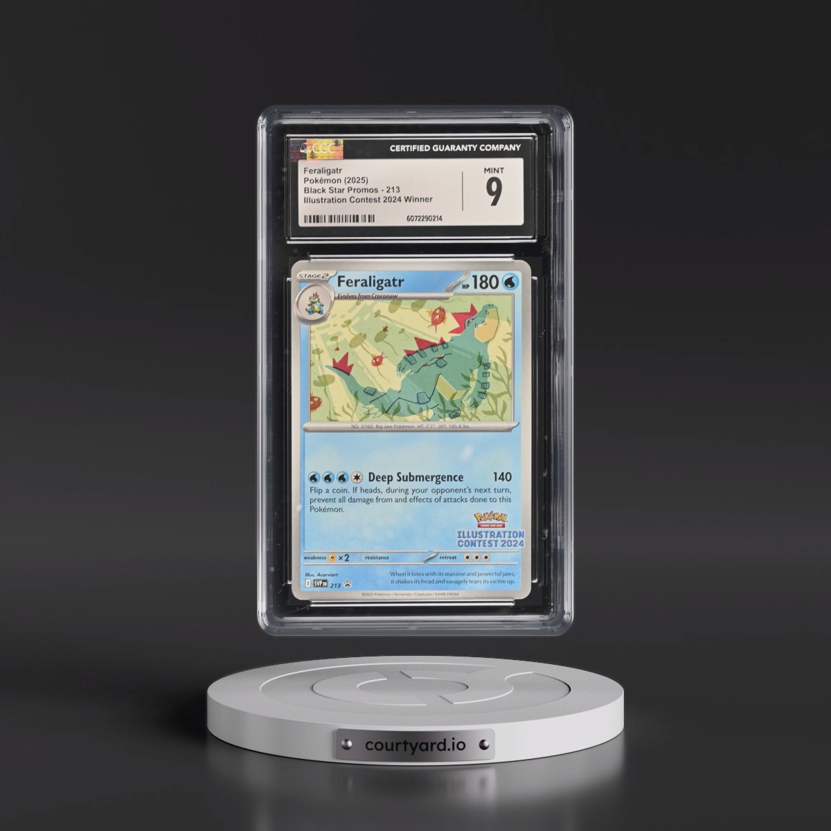 2023 Black Star Promos - Scarlet & Violet SVP EN Feraligatr - Illustration Contest 2024 Winner #213 CGC 9