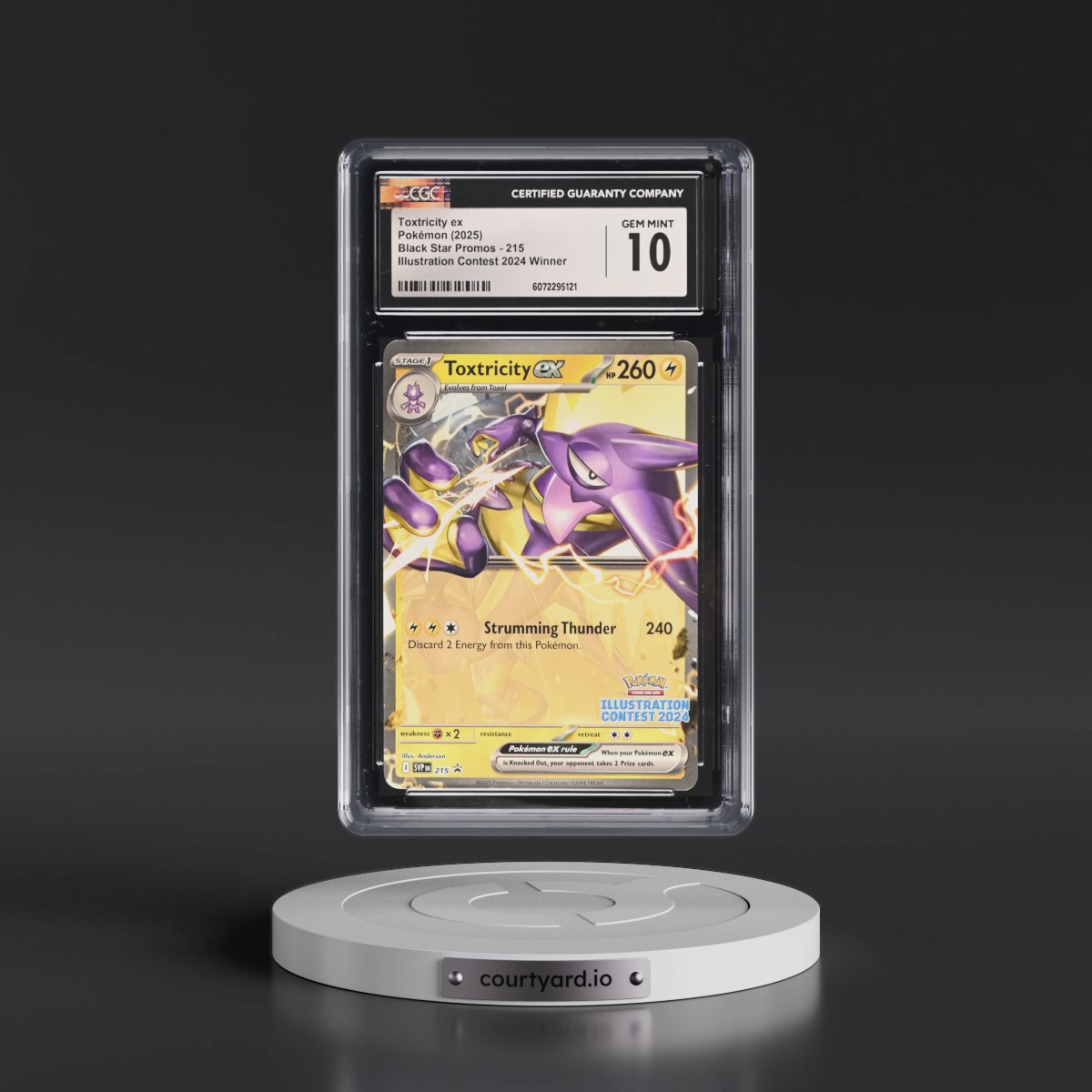 2023 Black Star Promos - Scarlet & Violet SVP EN #215 Toxtricity ex - Illustration Contest 2024 Winner (CGC 10 GEM MINT)