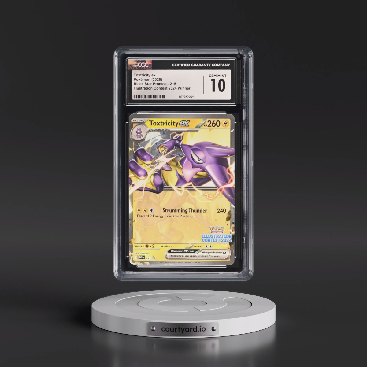 2023 Black Star Promos - Scarlet & Violet SVP EN #215 Toxtricity ex - Illustration Contest 2024 Winner (CGC 10 GEM MINT)