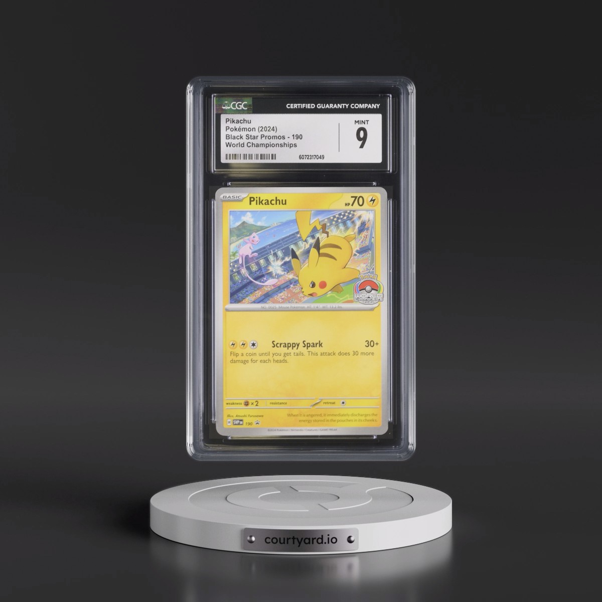 2023 Black Star Promos - Scarlet & Violet SVP EN #190 Pikachu - World Championships (CGC 9 MINT)