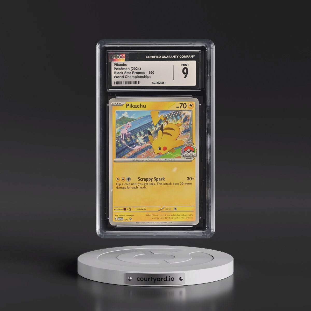 2023 Black Star Promos - Scarlet & Violet SVP EN #190 Pikachu - World Championships (CGC 9 MINT)