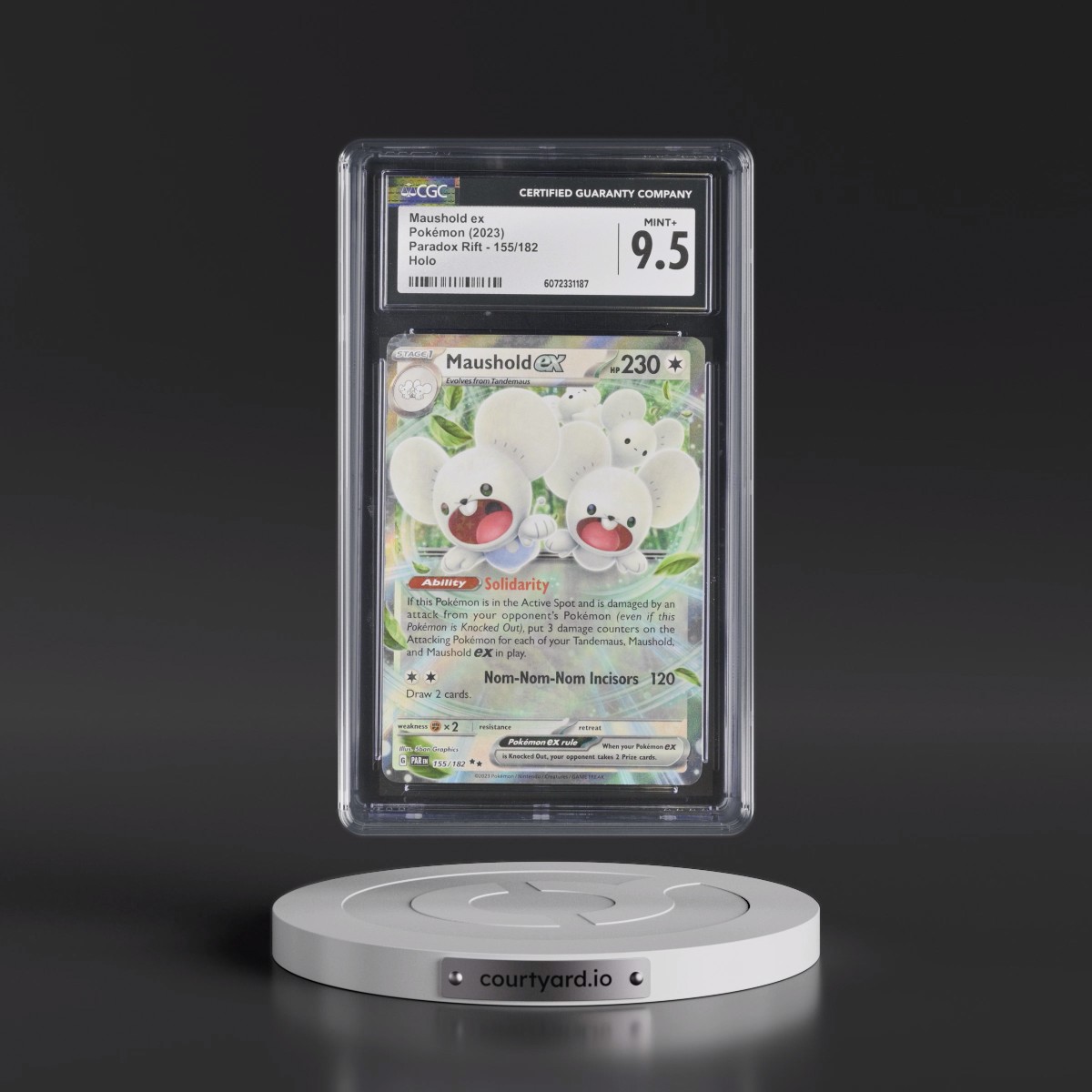 2023 Paradox Rift - PAR EN #155/182 Maushold ex - Holo (CGC 9.5 MINT+)