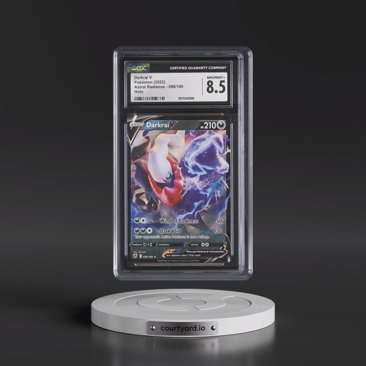 Astral Radiance #098/189 Darkrai V - Holo (CGC 8.5 NM-MT+)