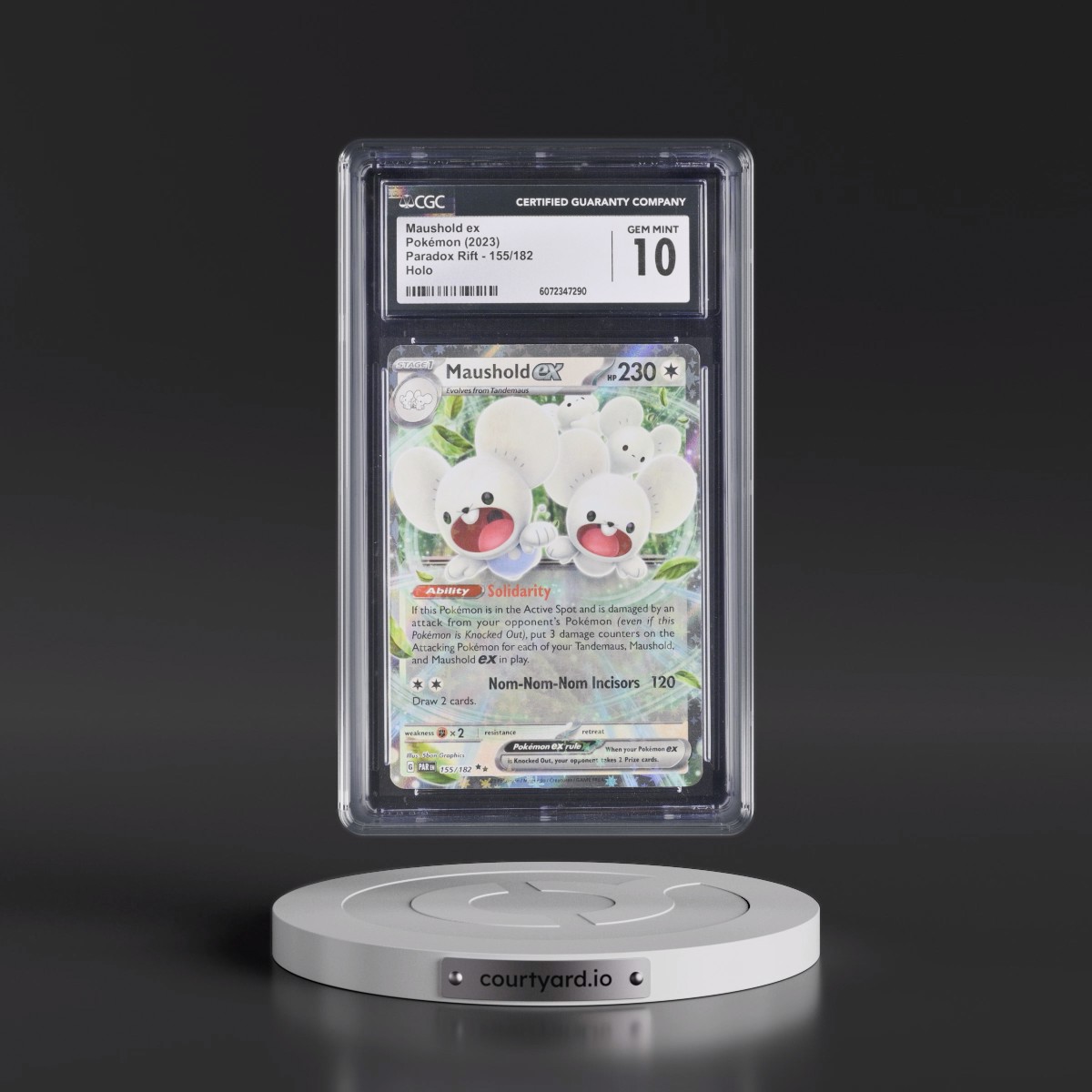 2023 Paradox Rift - PAR EN #155/182 Maushold ex - Holo (CGC 10 GEM MINT)