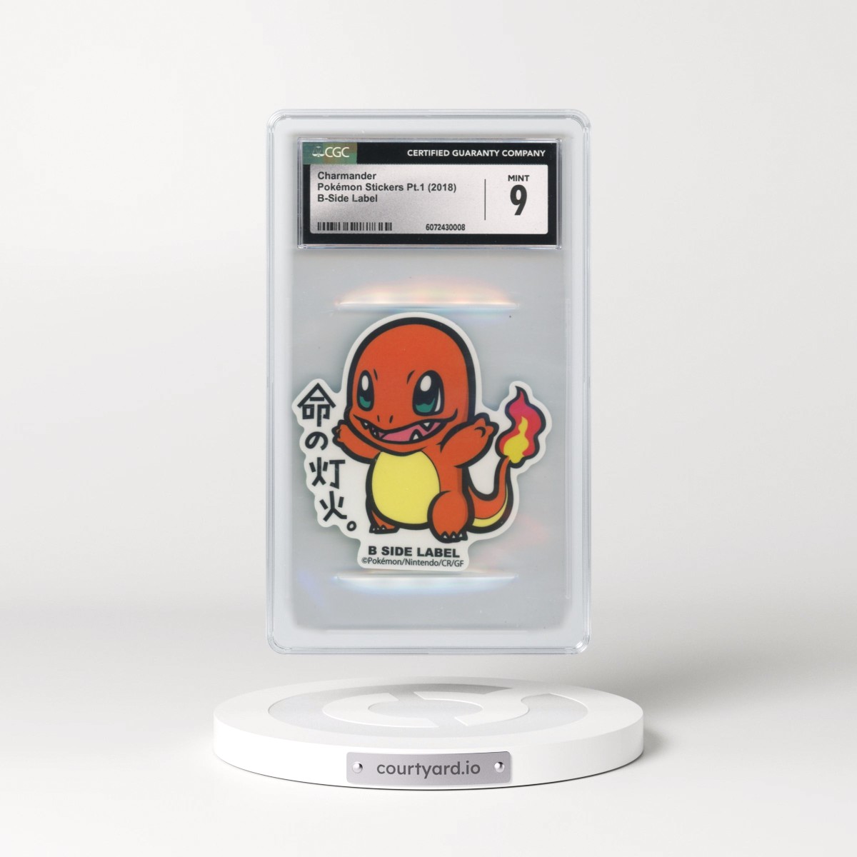 2018 Pokémon Stickers Pt.1 (2018 B-Side Label) - Japanese Charmander (CGC 9 MINT)