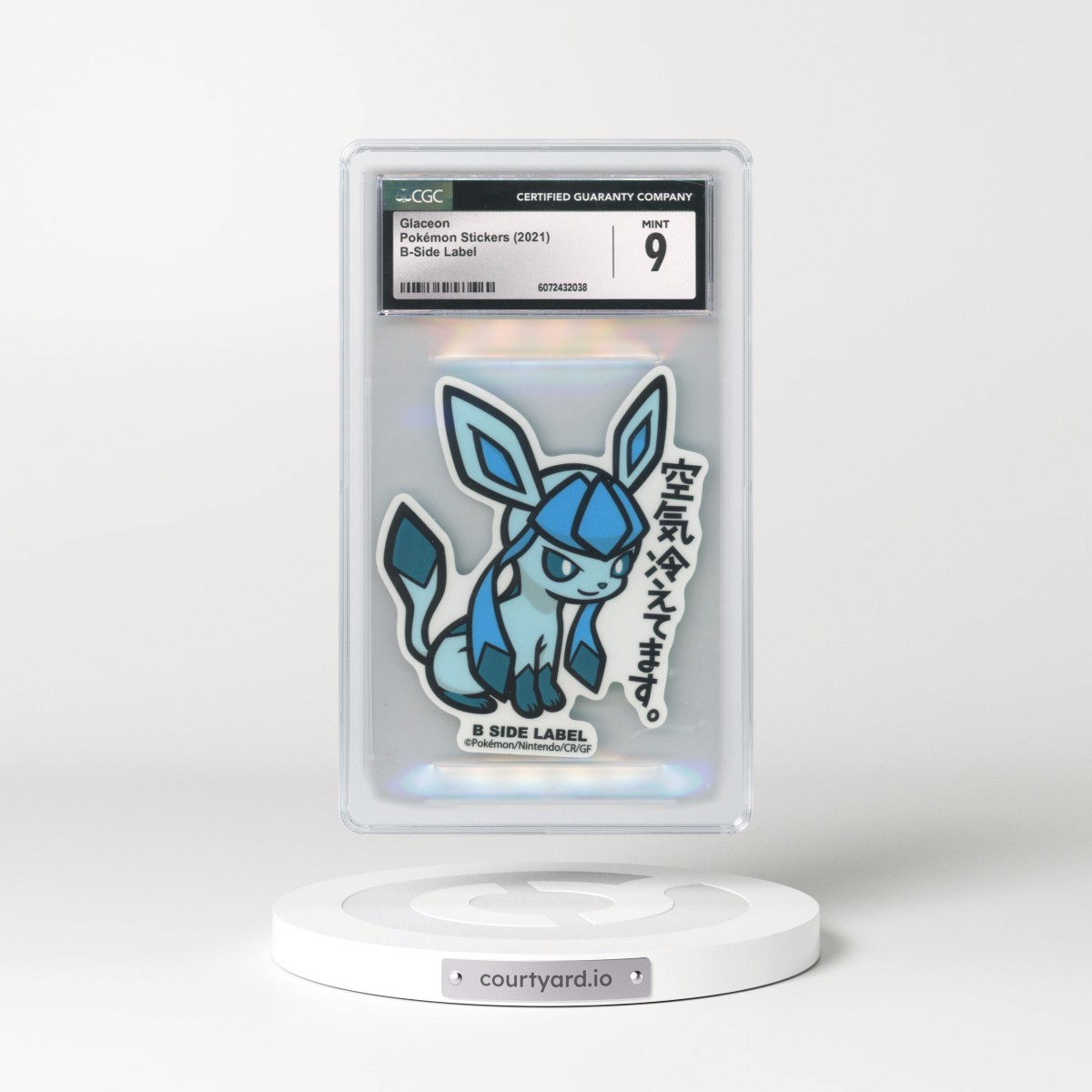 2021 Pokémon Stickers (2021 B-Side Label) - Japanese Glaceon (CGC 9 MINT)
