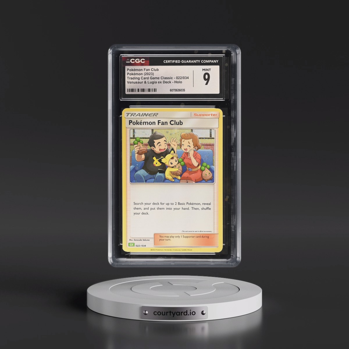 2023 Trading Card Game Classic - CLV, CLC, CLB #022/034 Pok^mon Fan Club - Venusaur &amp; Lugia ex Deck - CLV Holo (CGC 9 MINT)