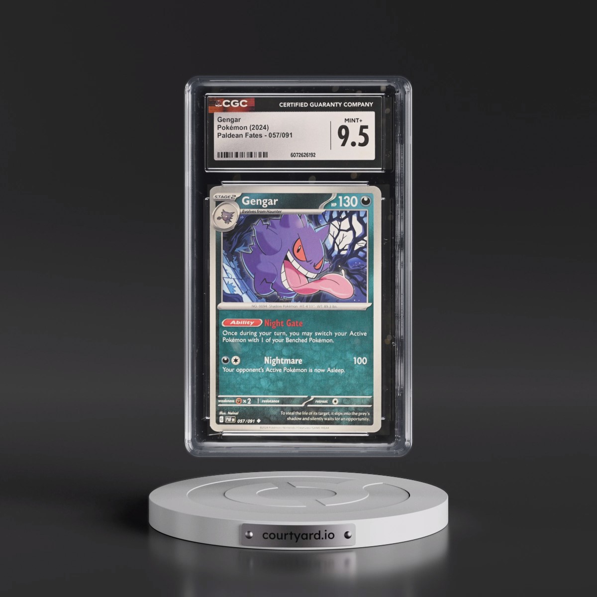 2024 Paldean Fates - PAF EN #057/091 Gengar (CGC 9.5 MINT+)