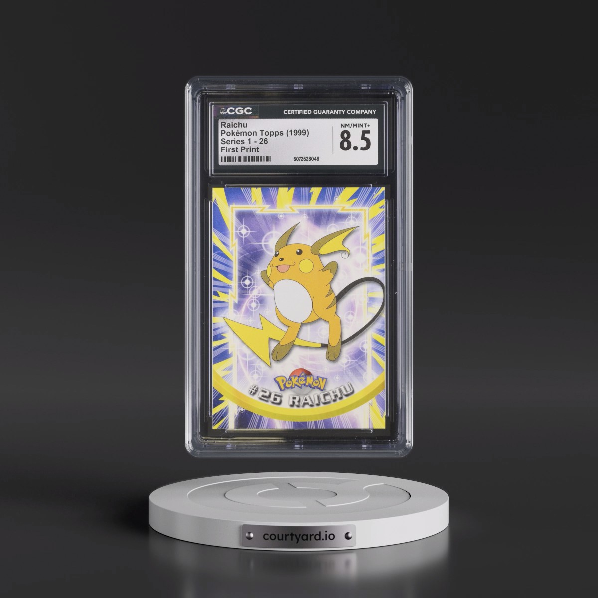 1999 Series 1 (Oval Nintendo Seal) #26 Raichu - First Print (Blue Topps Logo) (CGC 8.5 NM-MT+)