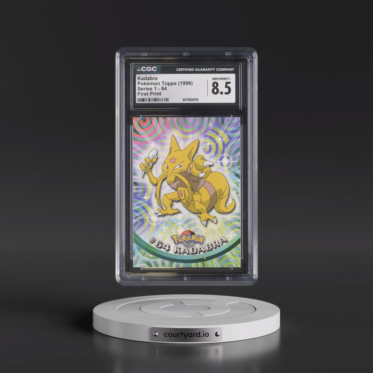 1999 Series 1 (Oval Nintendo Seal) #64 Kadabra - First Print (Blue Topps Logo) (CGC 8.5 NM-MT+)