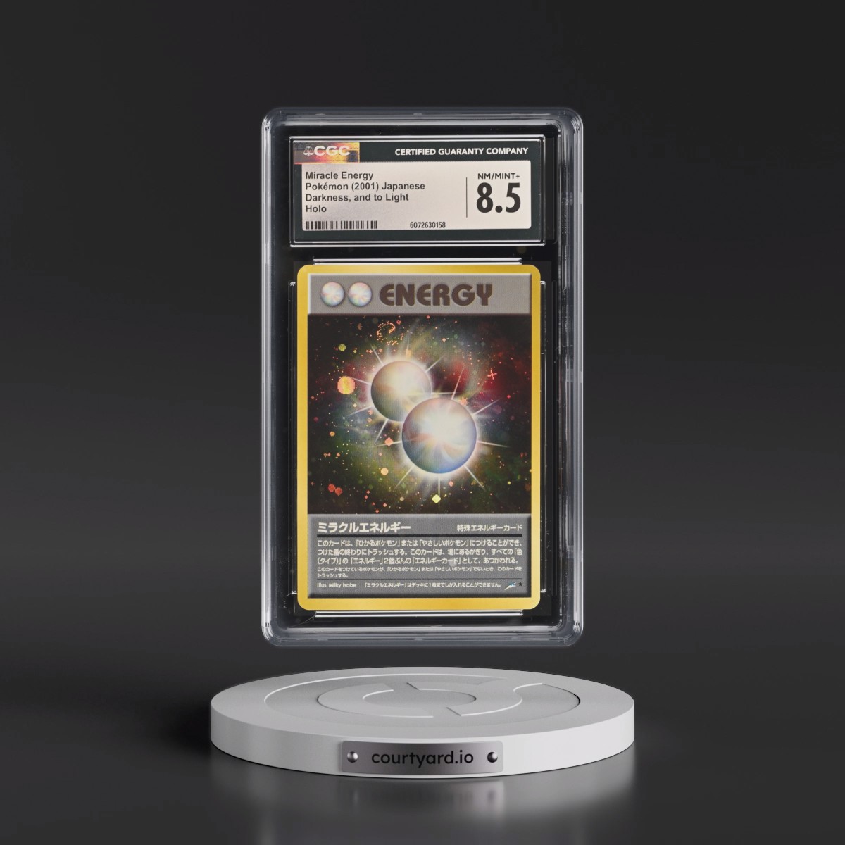 2001 Darkness, and to Light Miracle Energy - Holo (CGC 8.5 NM-MT+)