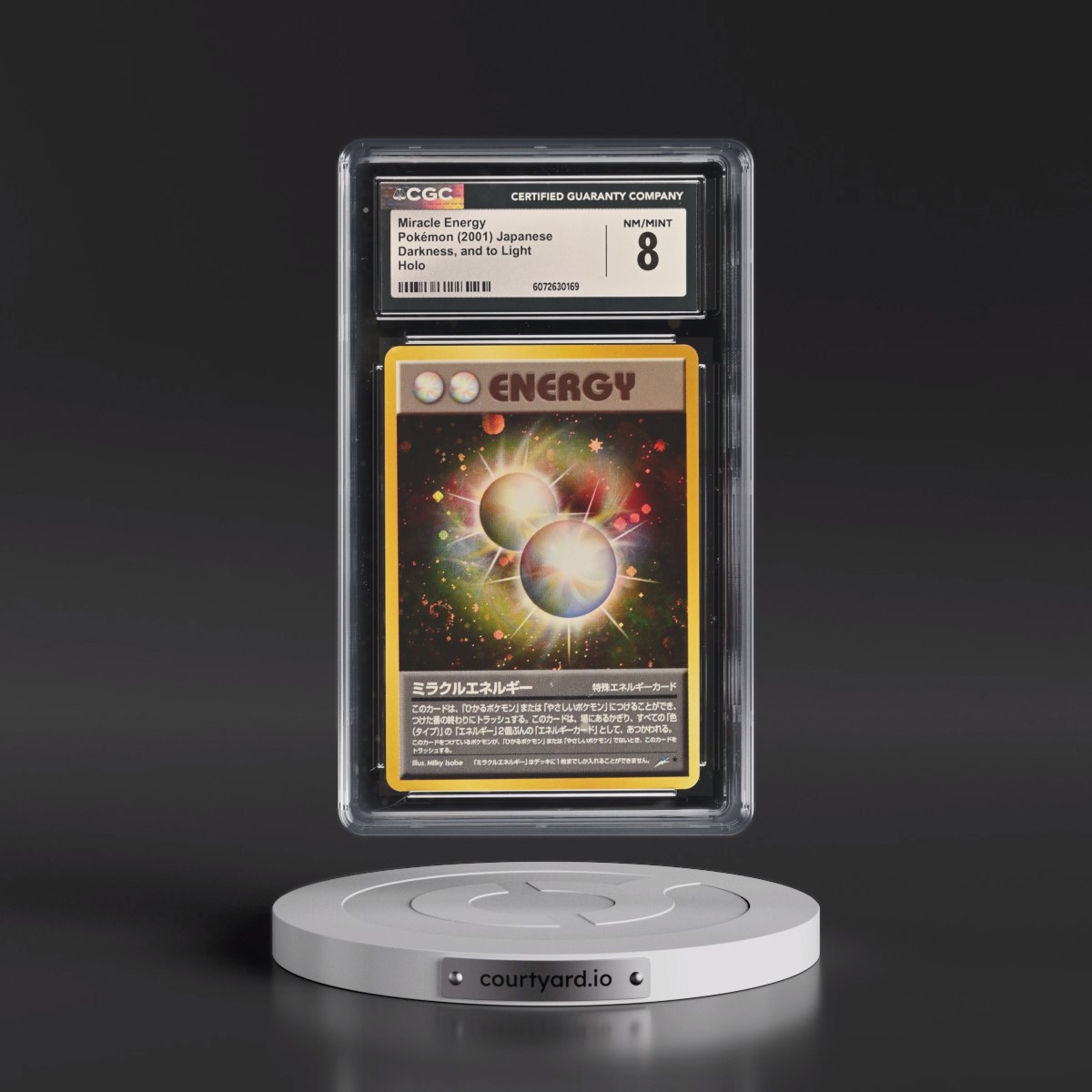 2001 Darkness, and to Light Miracle Energy - Holo (CGC 8 NM-MT)