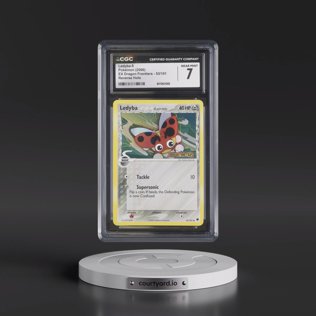2006 EX Dragon Frontiers #53/101 Ledyba δ - Reverse Holo (CGC 7 NM)