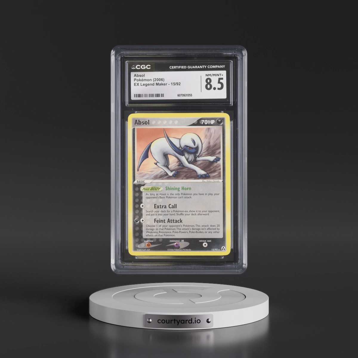 2006 EX Legend Maker #15/92 Absol (CGC 8.5 NM-MT+)