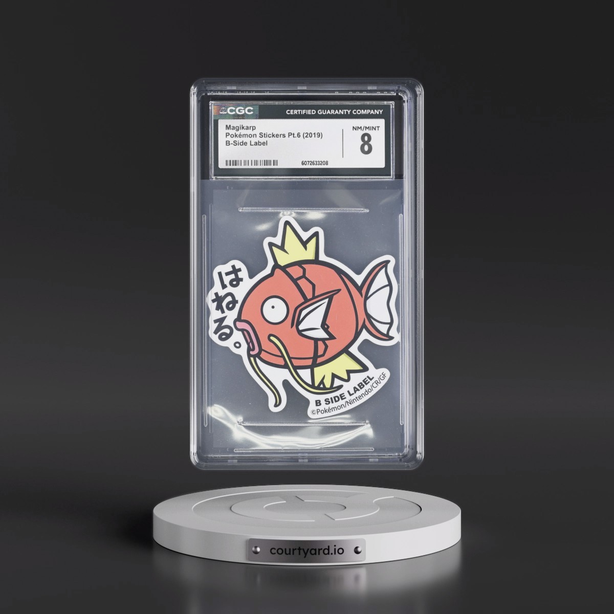 2019 Pokémon Stickers Pt.6 (2019 B-Side Label) - Japanese Magikarp (CGC 8 NM-MT)