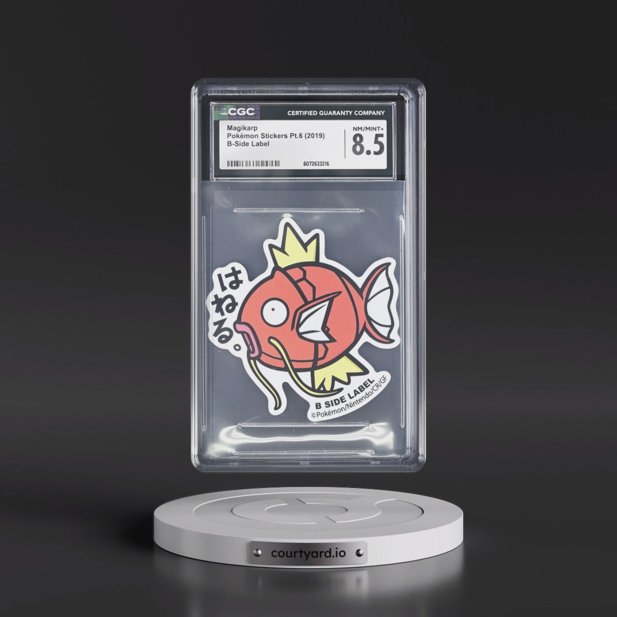 2019 Pokémon Stickers Pt.6 (2019 B-Side Label) - Japanese Magikarp (CGC 8.5 NM-MT+)