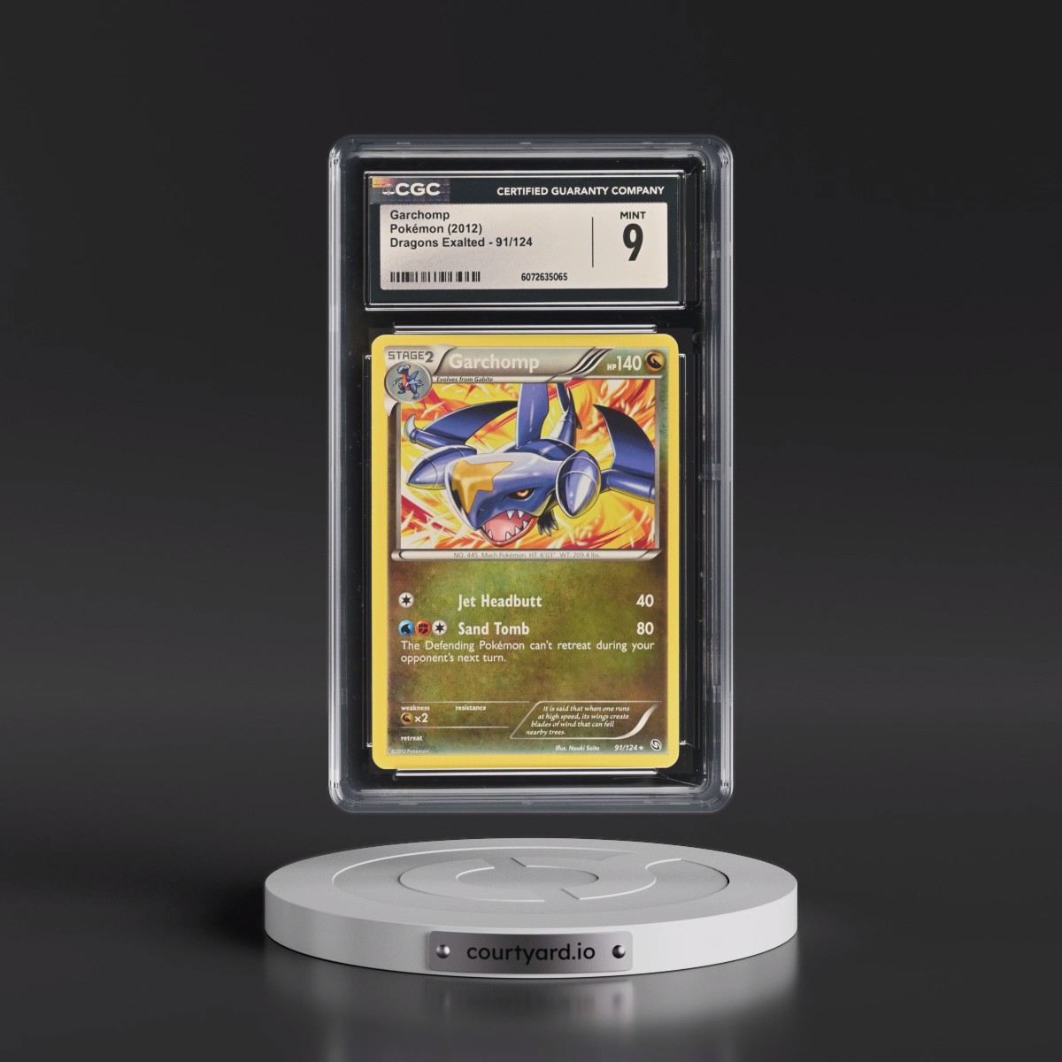 2012 Dragons Exalted #91/124 Garchomp (CGC 9 MINT)