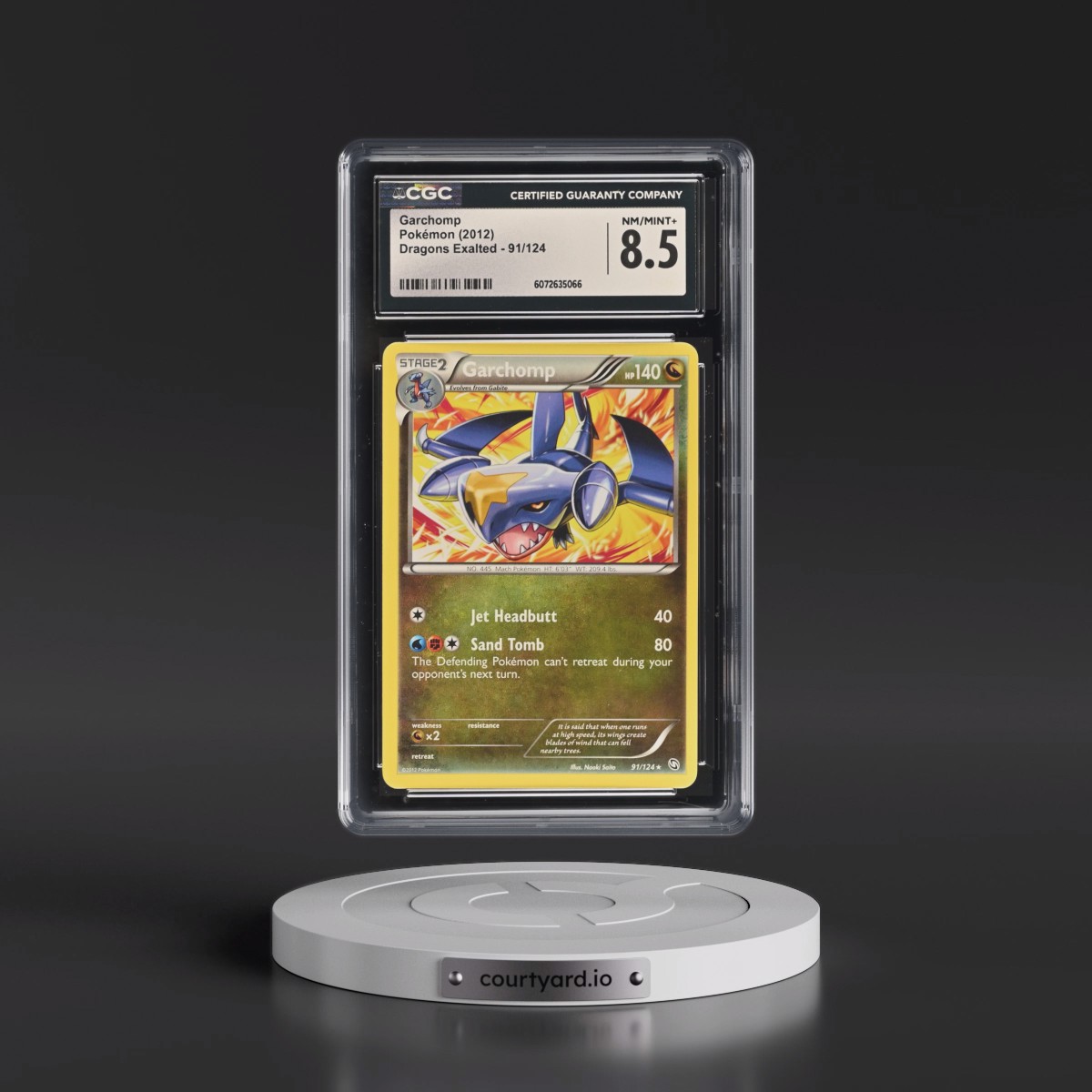 2012 Dragons Exalted #91/124 Garchomp (CGC 8.5 NM-MT+)