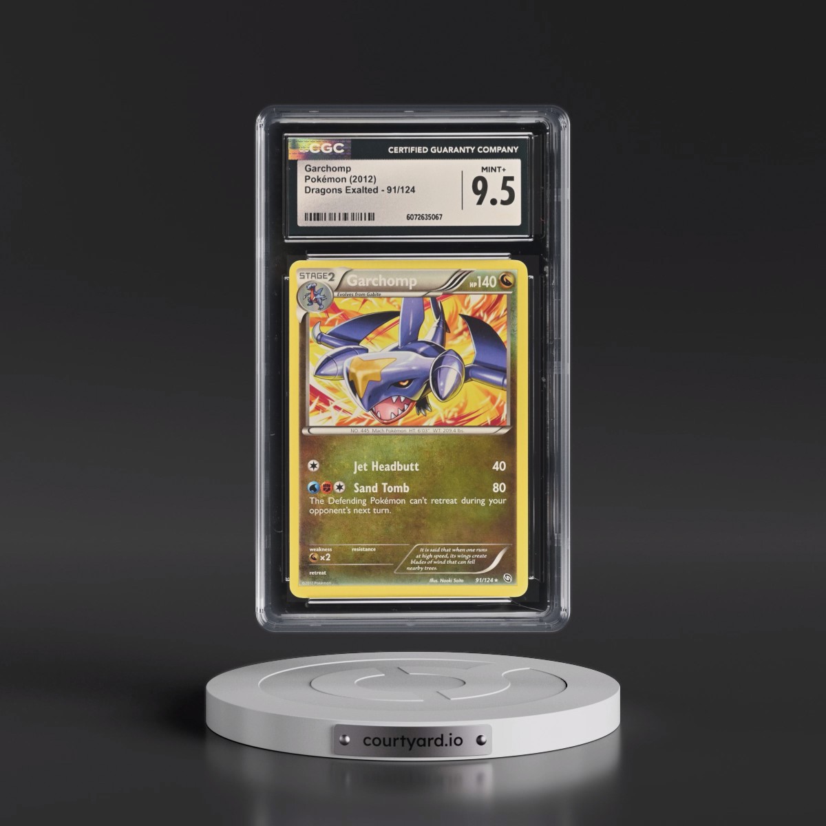 2012 Dragons Exalted #91/124 Garchomp (CGC 9.5 MINT+)