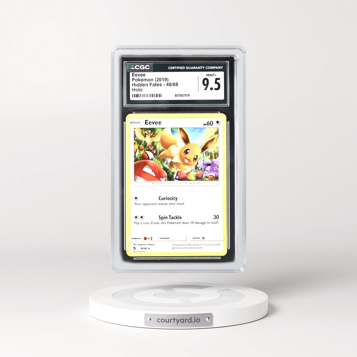 2019 Hidden Fates #48/68 Eevee - Holo (CGC 9.5 MINT+)