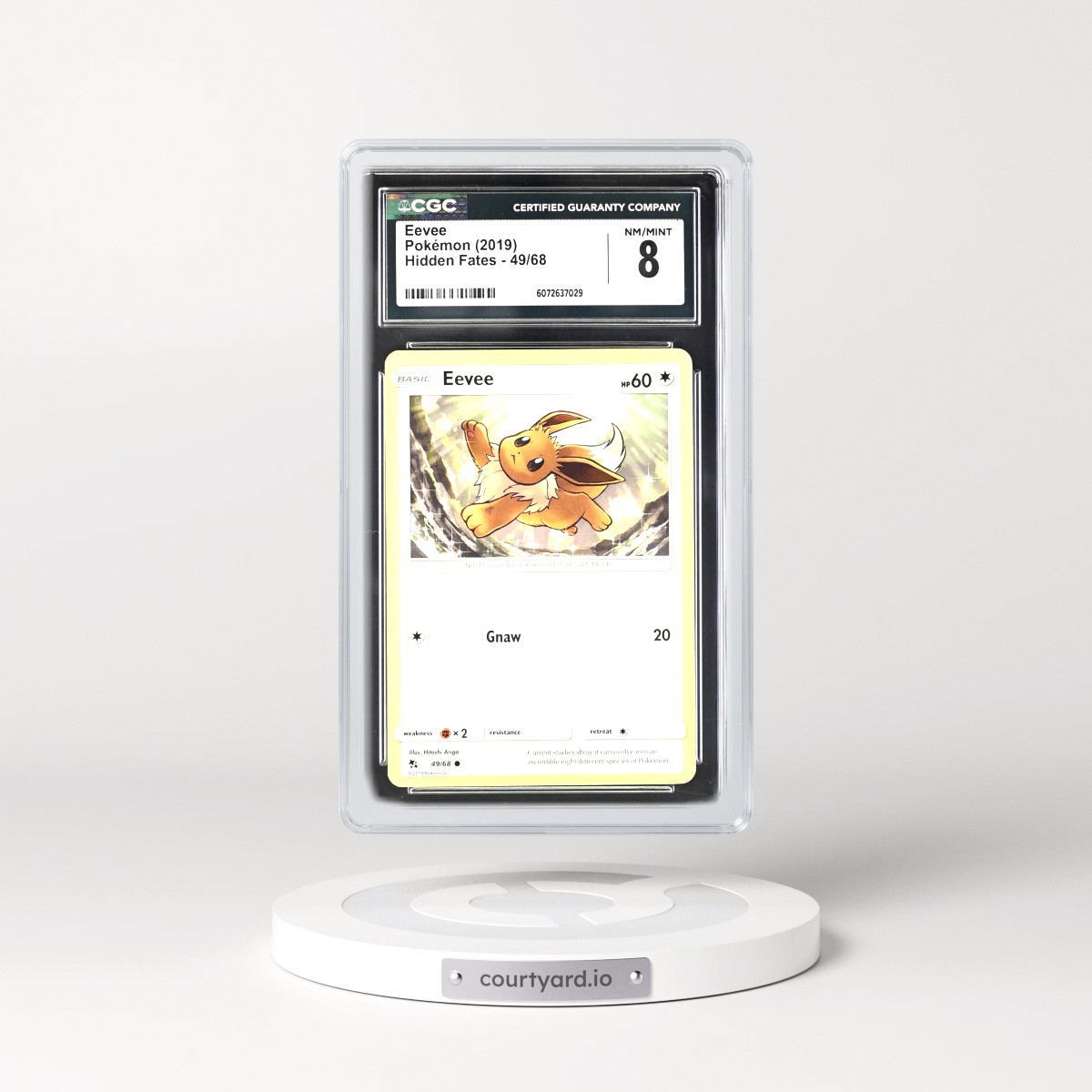 2019 Hidden Fates #49/68 Eevee (CGC 8 NM-MT)
