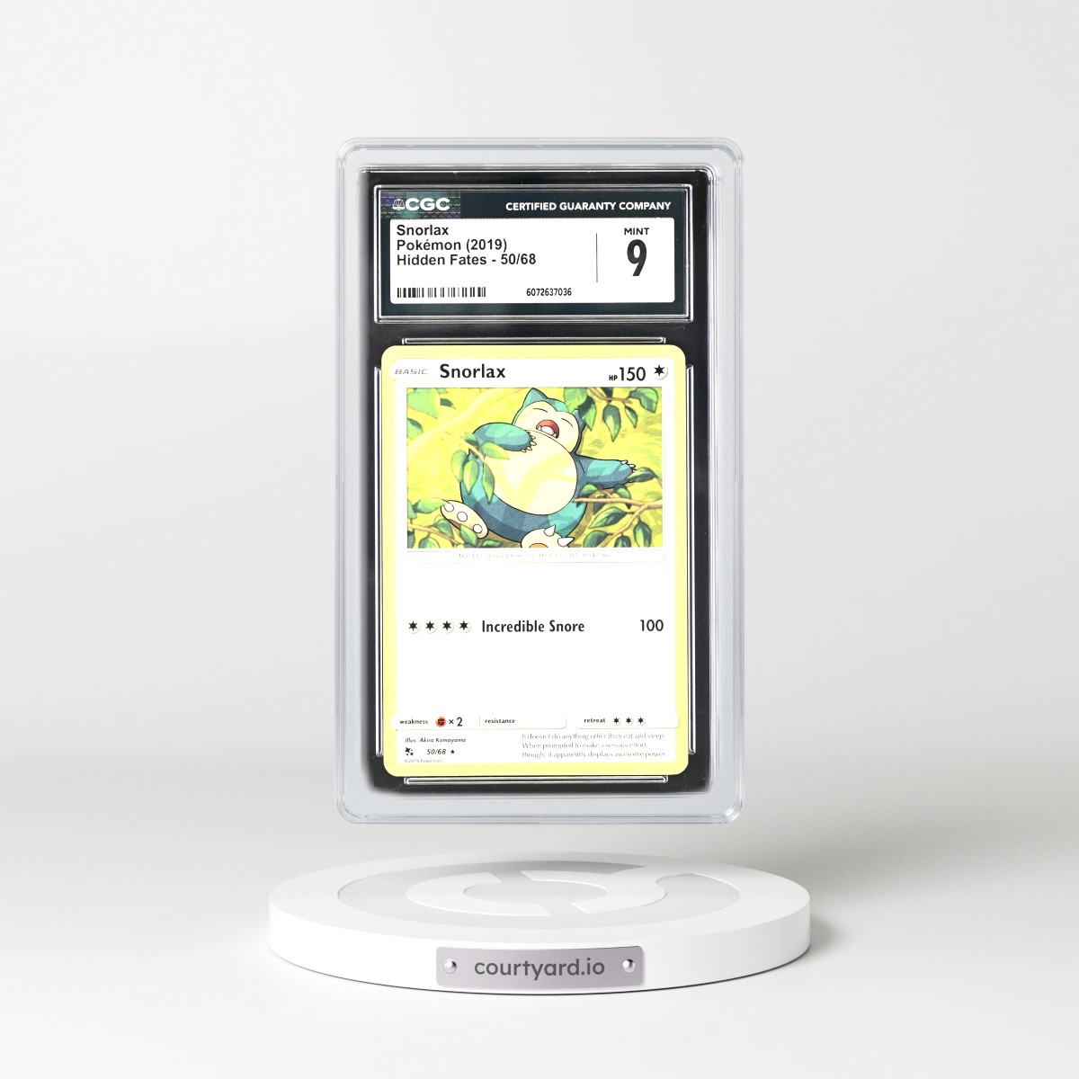 2019 Hidden Fates #50/68 Snorlax (CGC 9 MINT)