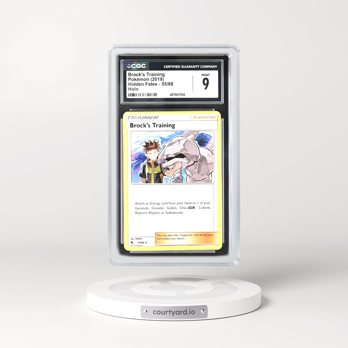 2019 Hidden Fates #55/68 Brock's Training - Holo (CGC 9 MINT)