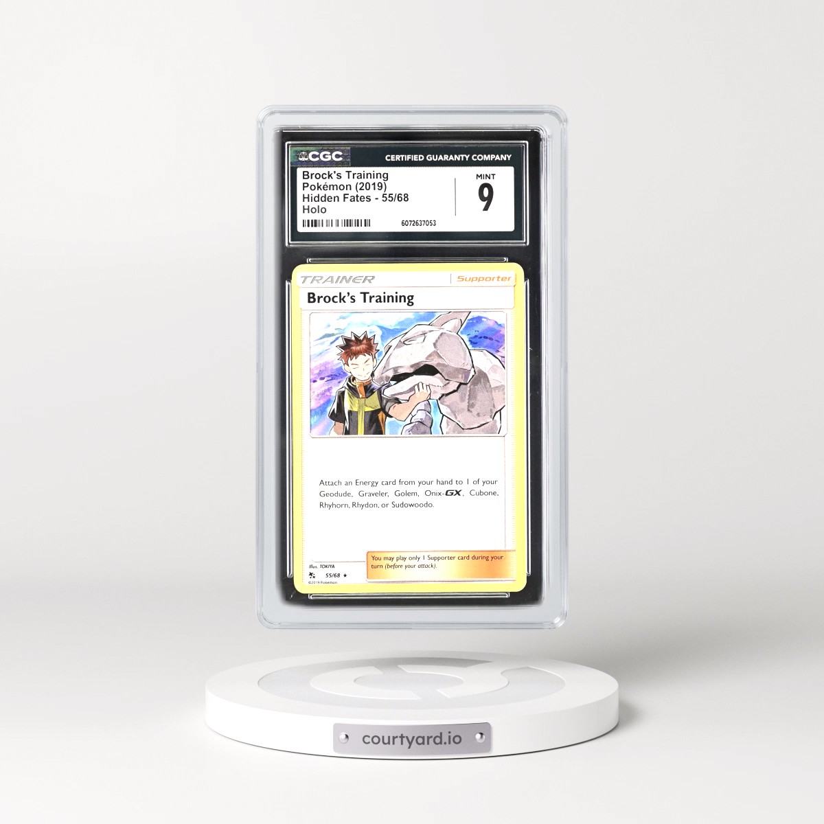 2019 Hidden Fates #55/68 Brock's Training - Holo (CGC 9 MINT)