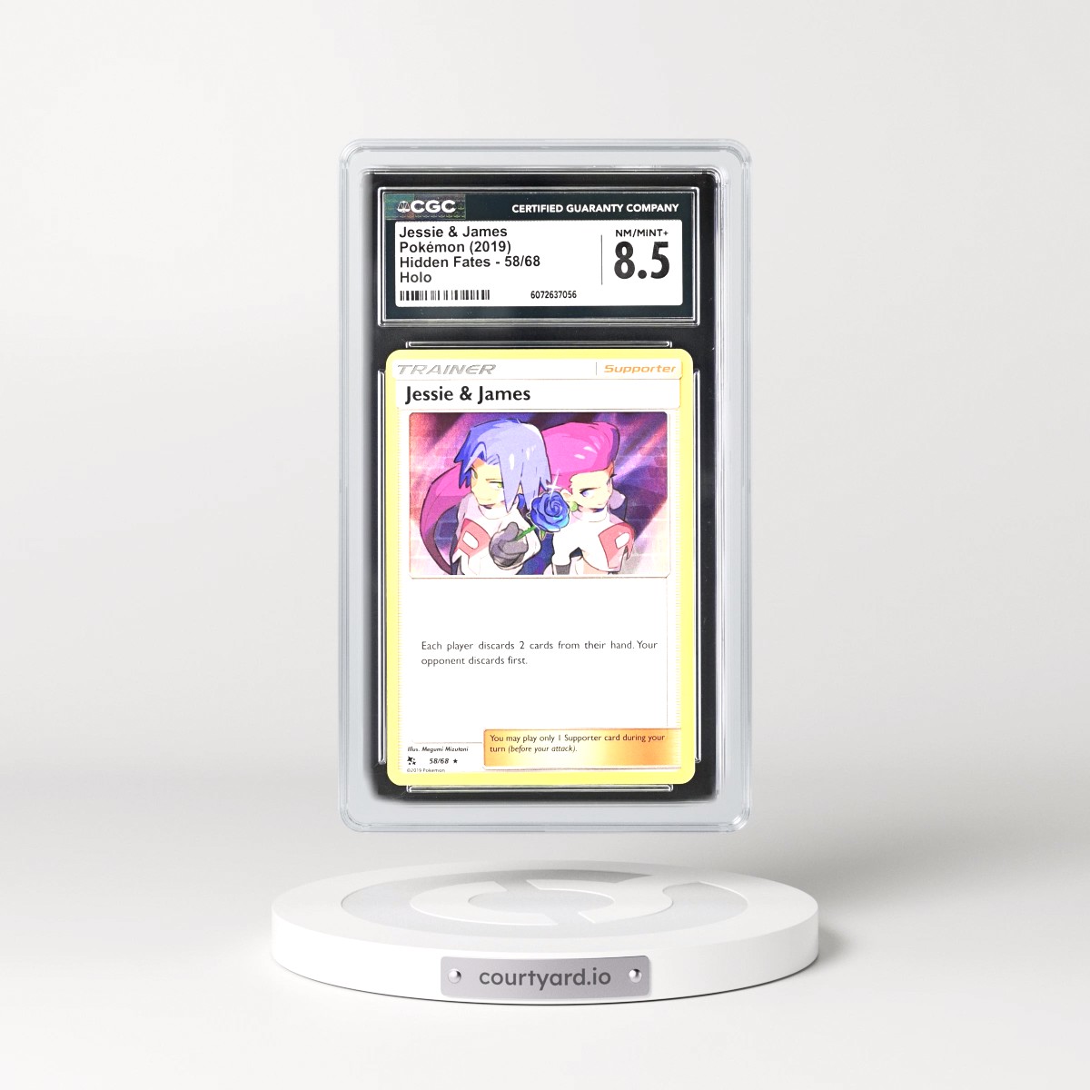 2019 Hidden Fates #58/68 Jessie &amp; James - Holo (CGC 8.5 NM-MT+)
