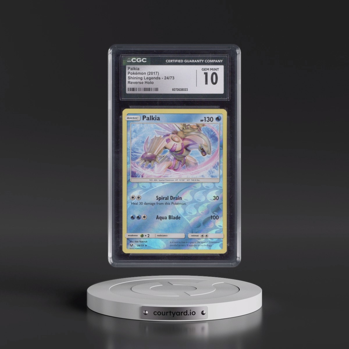 2017 Shining Legends #24/73 Palkia - Reverse Holo (CGC 10 GEM MINT)