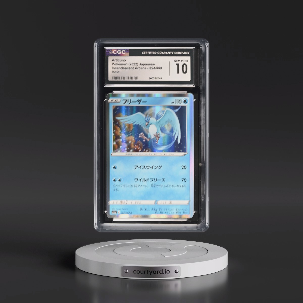 2022 Incandescent Arcana #024/068 Articuno - Holo (CGC 10 GEM MINT)