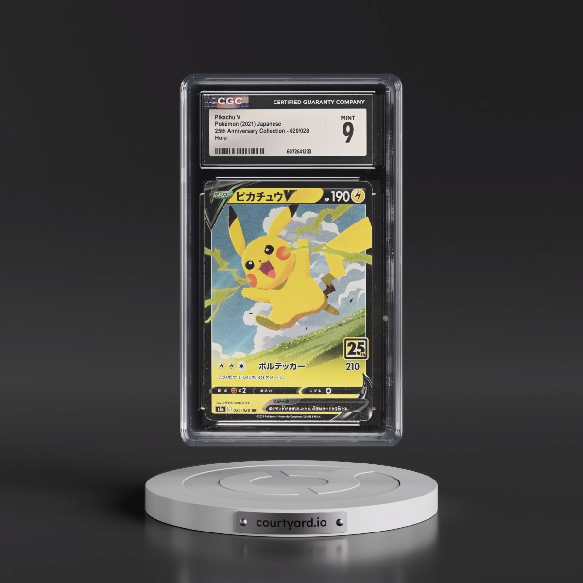 2021 Pokémon 25th Anniversary Collection #020 Pikachu V - Holo (CGC 9 MINT)