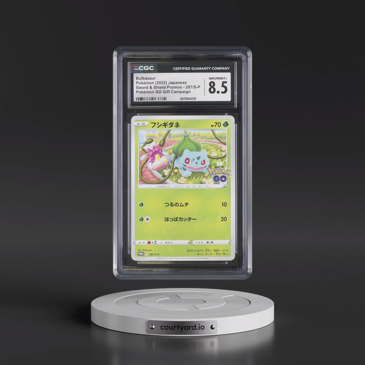 2019 Sword & Shield Promos #287/S-P Bulbasaur - Pokémon GO Promo Gift Campaign (CGC 8.5 NM-MT+)