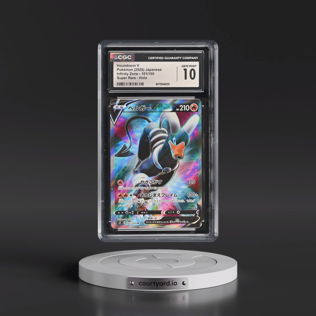 2020 Infinity Zone #101/100 Houndoom V - Holo (CGC 10 GEM MINT)