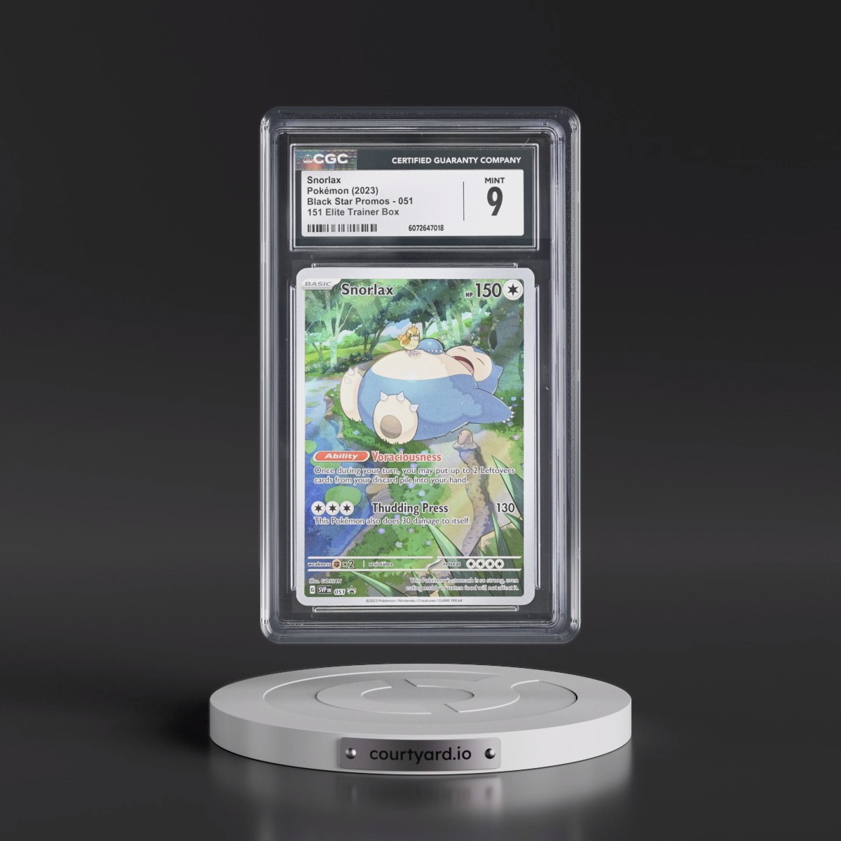2023 Black Star Promos - Scarlet & Violet SVPEN #051 Snorlax - 151 Elite Trainer Box (Holo) (CGC 9 MINT)