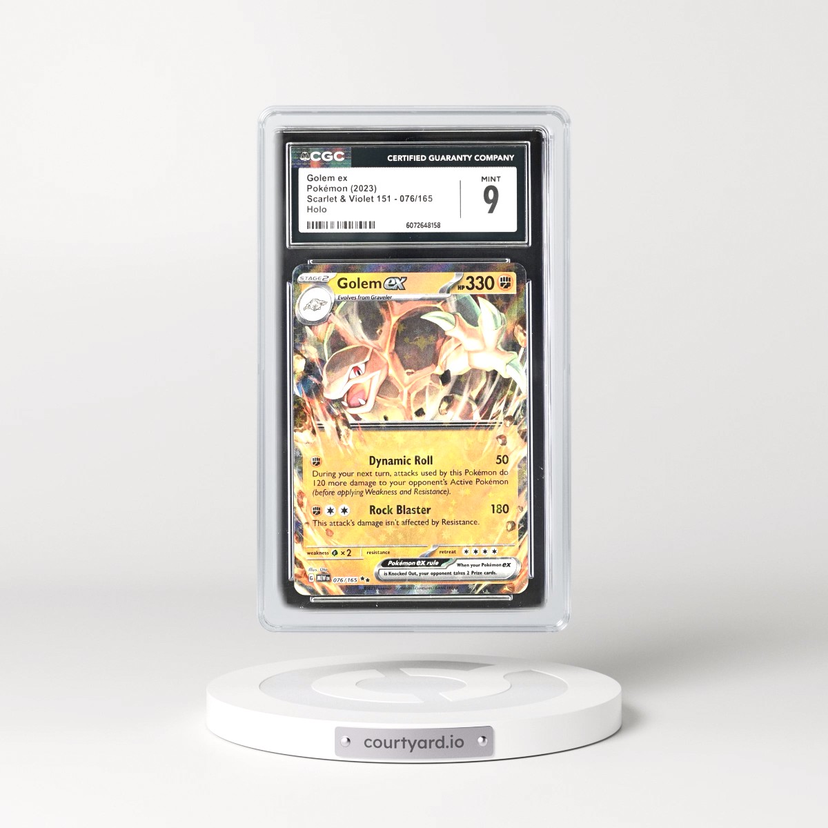 2023 Scarlet & Violet 151 - MEW EN #076/165 Golem ex - Holo (CGC 9 MINT)