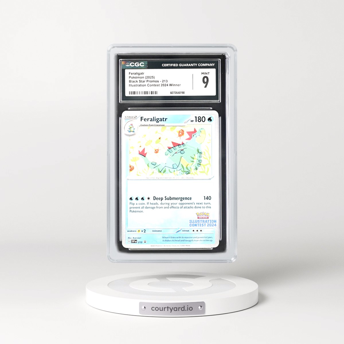 2023 Black Star Promos - Scarlet & Violet SVP EN #213 Feraligatr - Illustration Contest 2024 Winner (CGC 9 MINT)