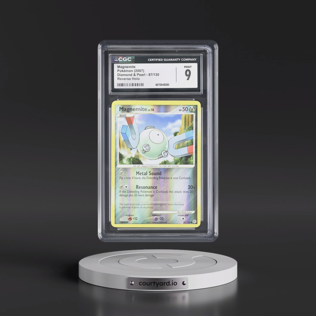 2007 Diamond & Pearl #87/130 Magnemite - Reverse Holo (CGC 9 MINT)