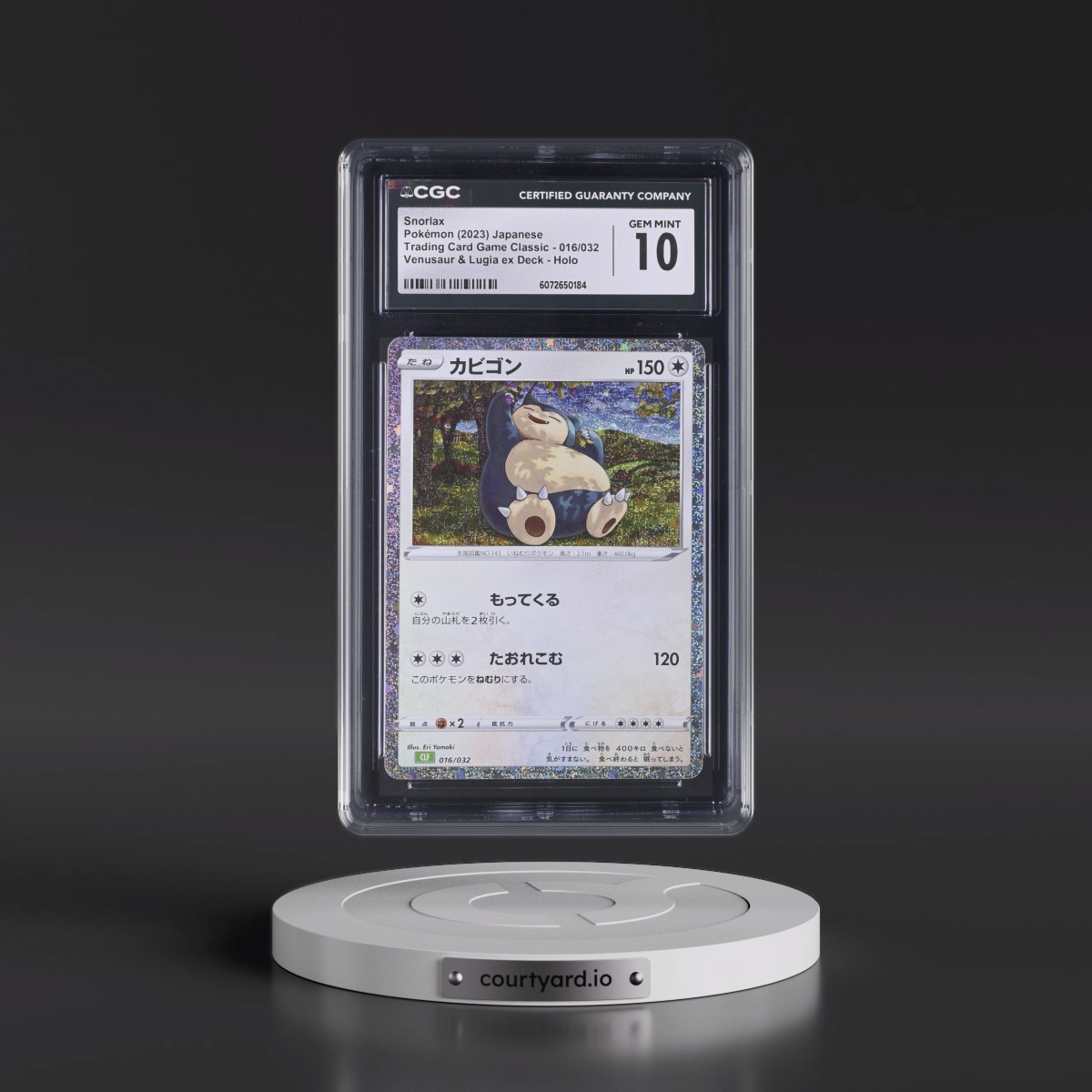 2023 Pokémon Clf-Trading Card Game Classic Venusaur & Lugia EX Deck #016 Snorlax (CGC 10 GEM MINT)