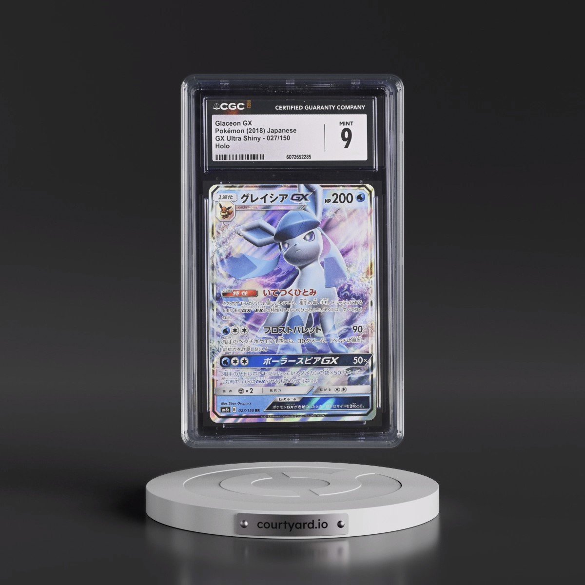 2018 GX Ultra Shiny #027/150 Glaceon GX - Holo (CGC 9 MINT)