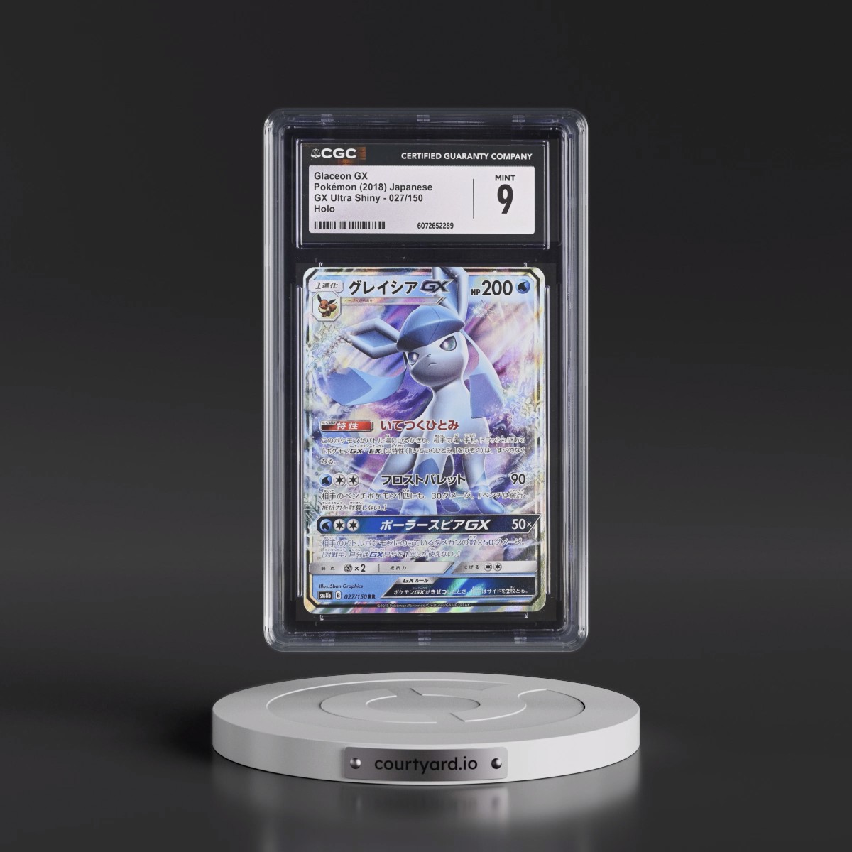 2018 GX Ultra Shiny #027/150 Glaceon GX - Holo (CGC 9 MINT)