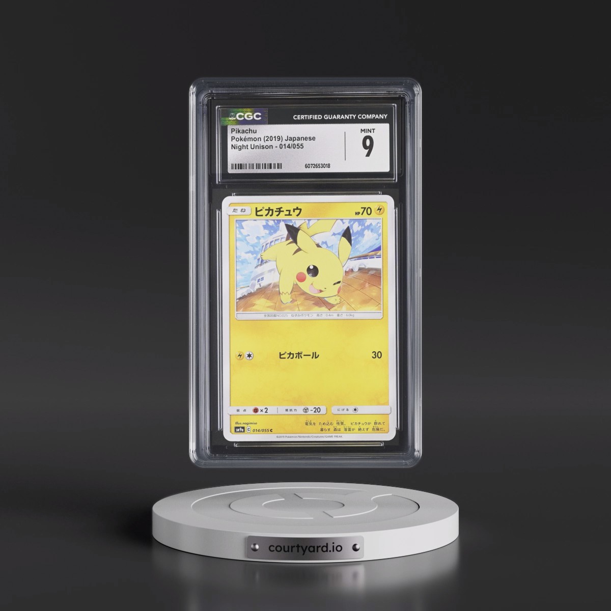2019 Night Unison #014/055 Pikachu (CGC 9 MINT)