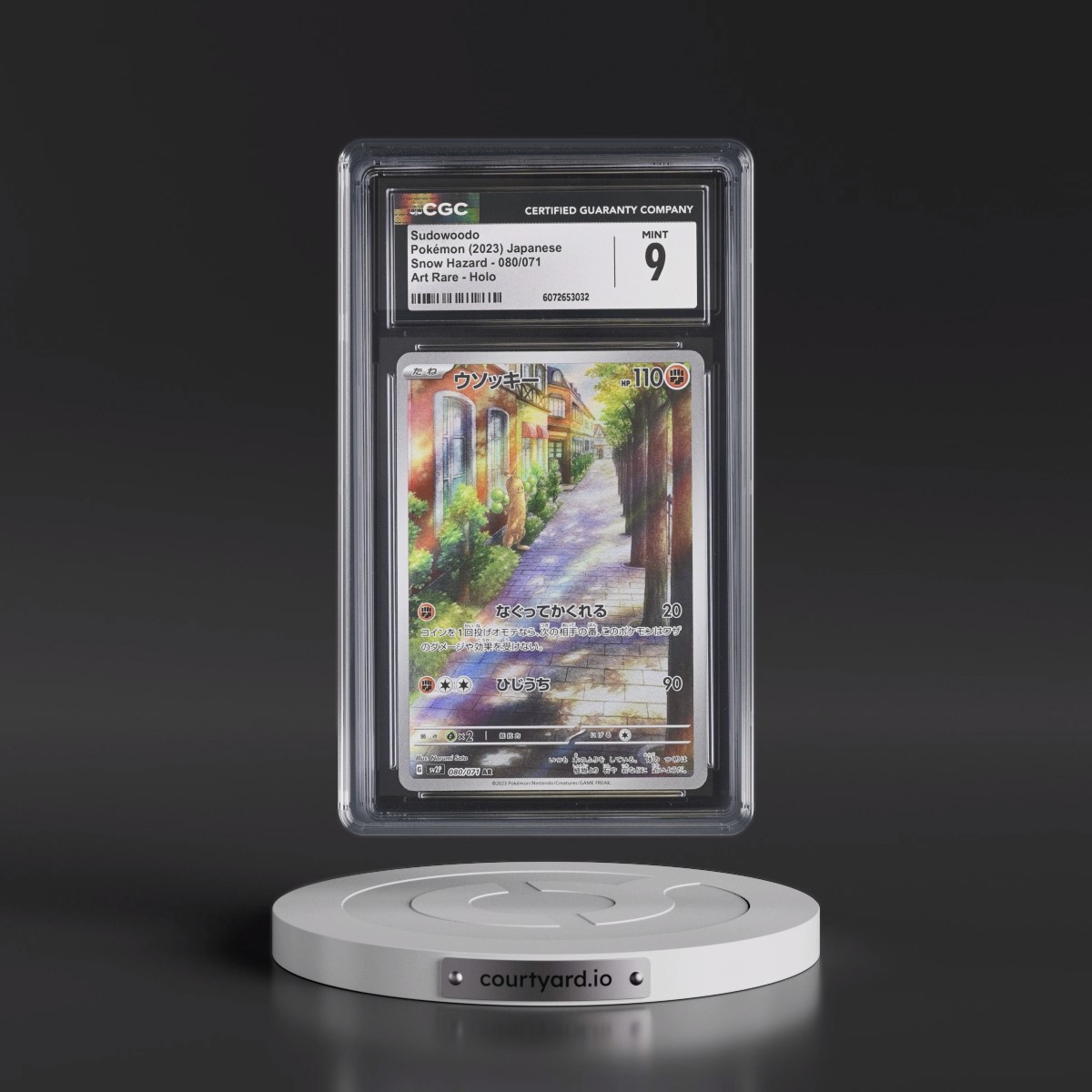 2023 Snow Hazard #080/071 Sudowoodo - Art Rare Holo (CGC 9 MINT)