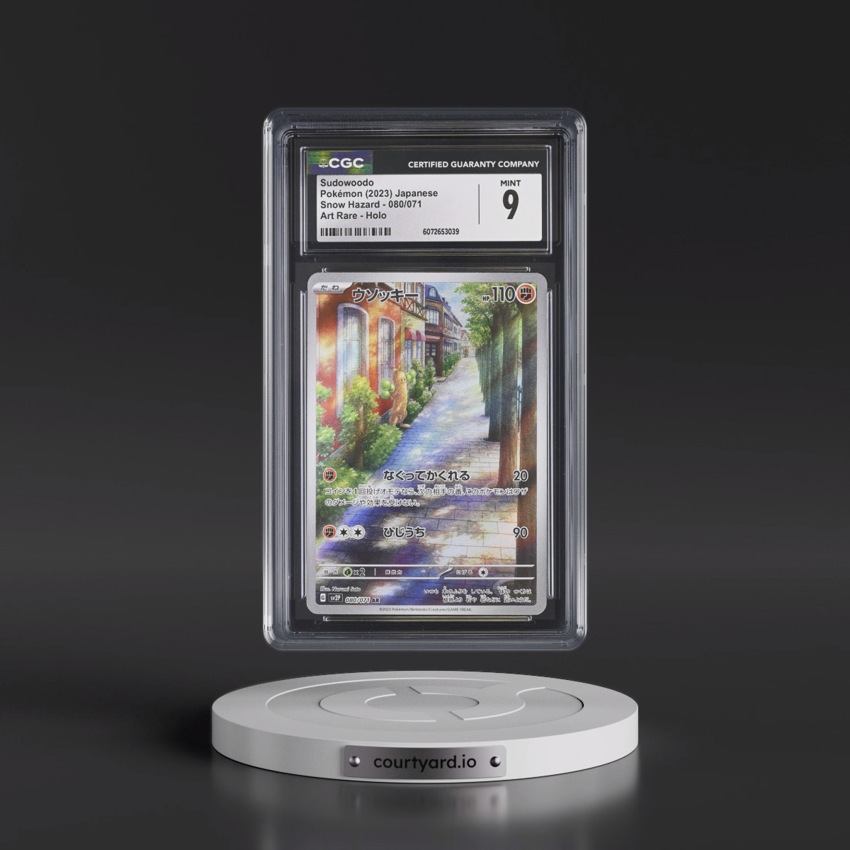 2023 Snow Hazard #080/071 Sudowoodo - Art Rare Holo (CGC 9 MINT)