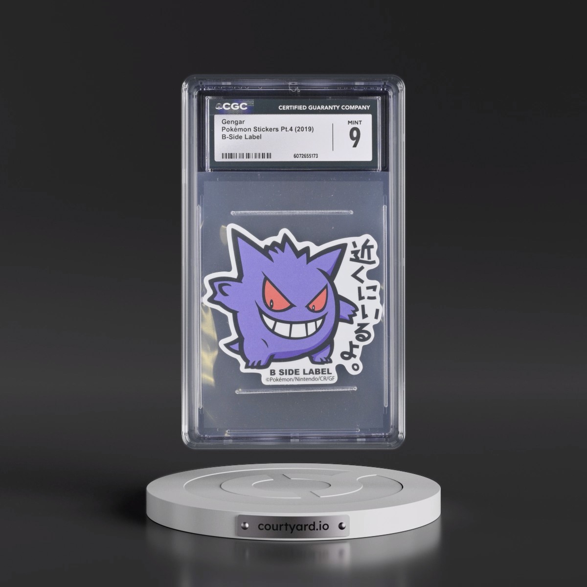 2019 Pokémon Stickers Pt.4 (2019 B-Side Label) - Japanese Gengar (CGC 9 MINT)