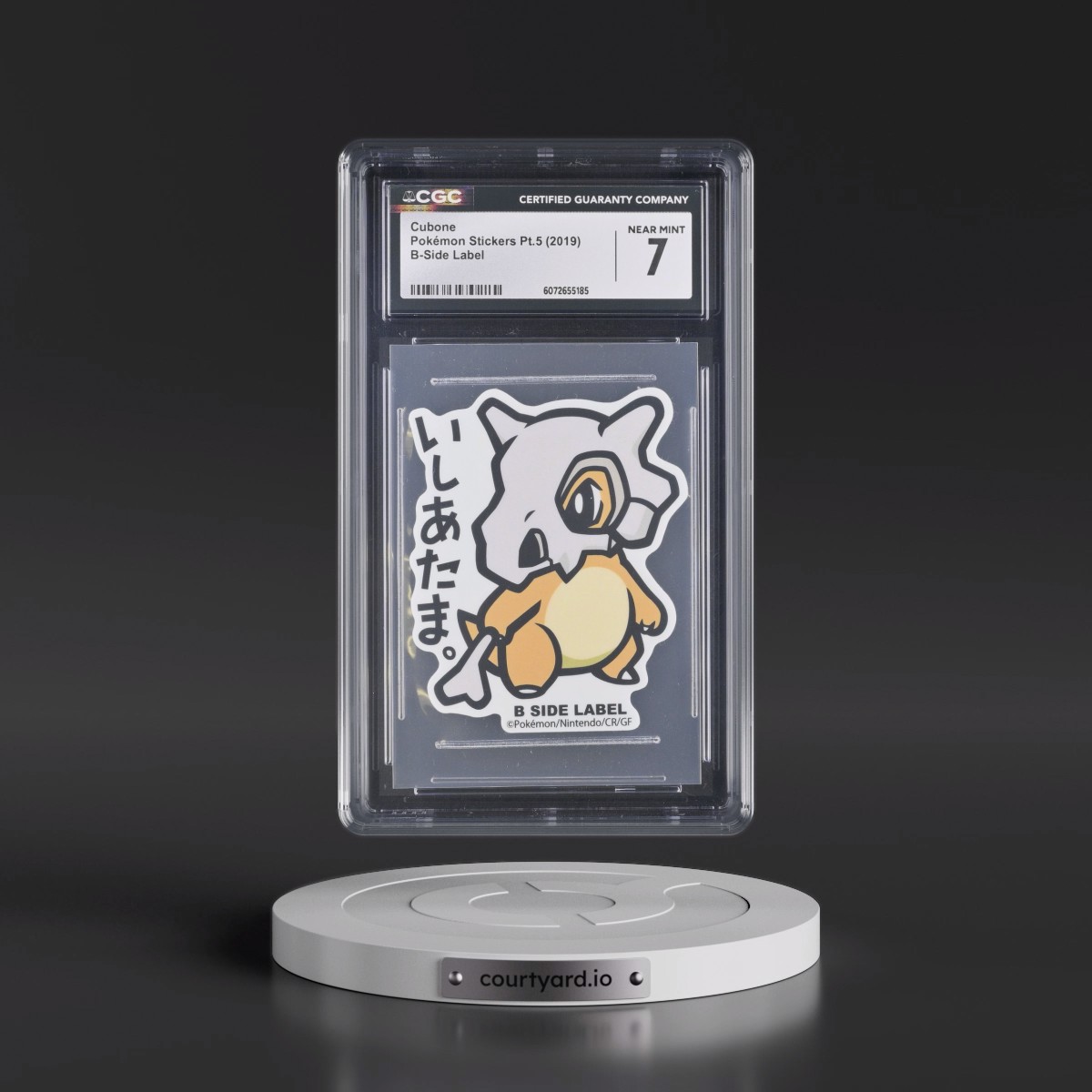 2019 Pokémon Stickers Pt.5 (2019 B-Side Label) - Japanese Cubone (CGC 7 NM)