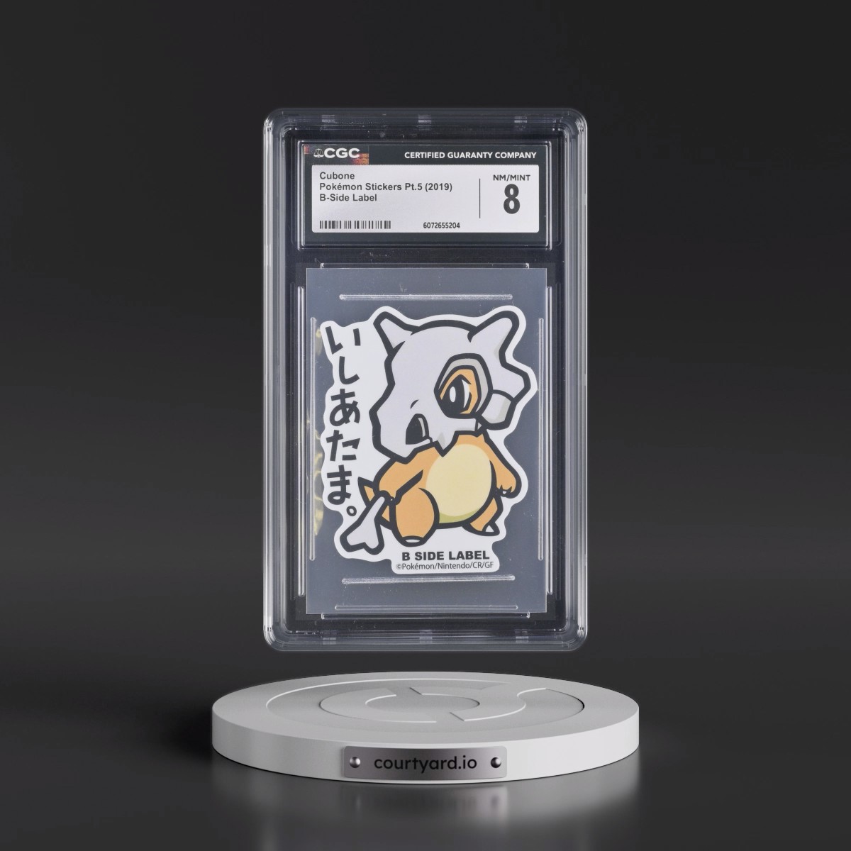 2019 Pokémon Stickers Pt.5 (2019 B-Side Label) - Japanese Cubone (CGC 8 NM-MT)