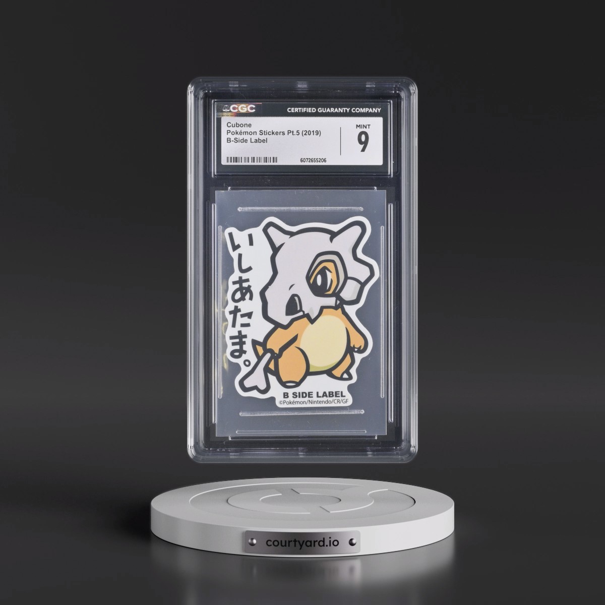 2019 Pokémon Stickers Pt.5 (2019 B-Side Label) - Japanese Cubone (CGC 9 MINT)