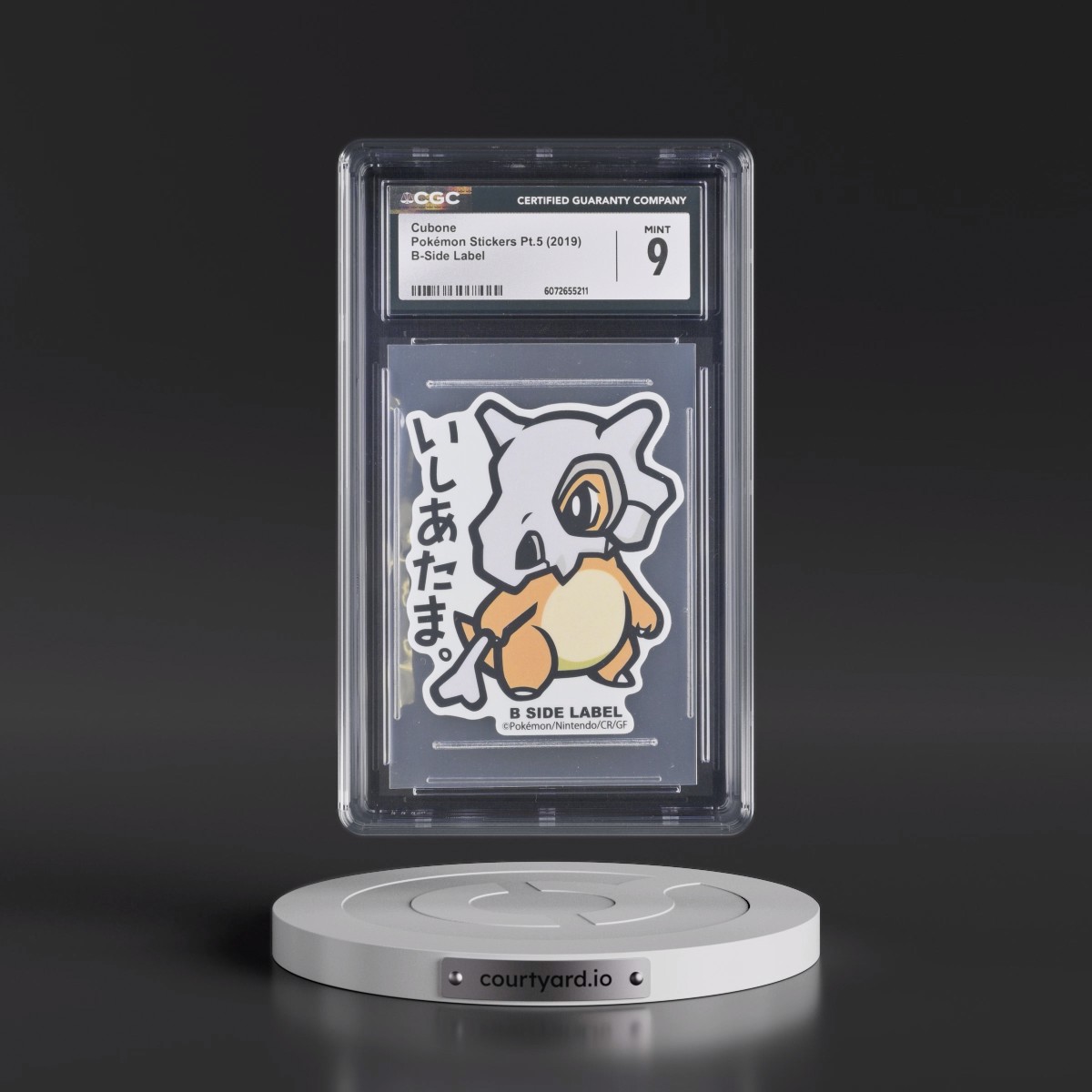 2019 Pokémon Stickers Pt.5 (2019 B-Side Label) - Japanese Cubone (CGC 9 MINT)